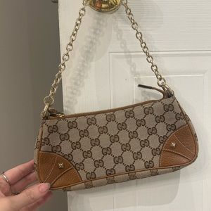 Gucci GG Canvas Nail Head Pochette